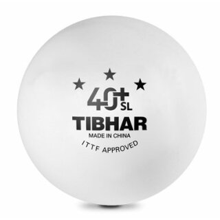 Tibhar | Wettkampfball 40 +SL | 3 St&uuml;ck wei&szlig;