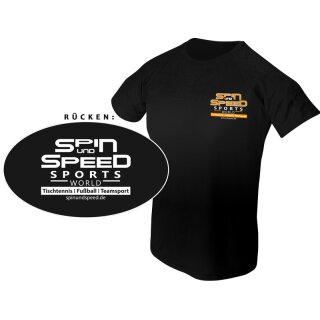 Spin und Speed | T-Shirt Promo | schwarz/orange/wei&szlig;