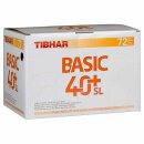 Tibhar | Trainingsball Basic 40+ SL  (ohne Naht) | 72...