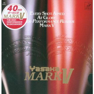 Yasaka | Mark V schwarz/2,0mm
