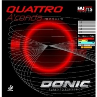 Donic | Quattro A`conda Medium schwarz/1,5mm
