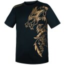 Donic | T-Shirt Dragon schwarz/gold/XL